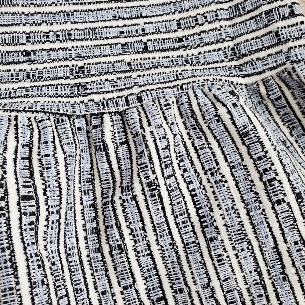 NWOT LOFT Striped Flounce Pull On Skirt - Picture 5 of 9